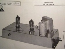 ULTRATONE M-4W MULTIPLEX ADAPTER PHOTOFACT