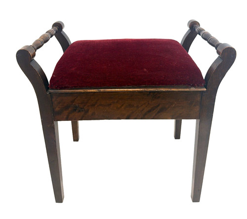 Vintage antique piano stool - piano,