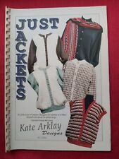Knitting Machine Booklet- Just Jackets- Suit Brother Knitmaster Etc