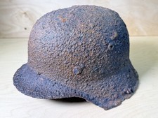 WW2 German Helmet M42 Relic – Preserved with Wax Coating From Kurland #207