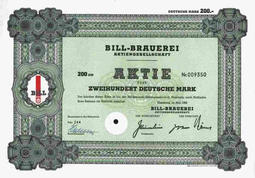 Bill brauerei 1969 hamburg - brauerei,
