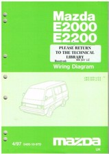 MAZDA E2000 E2200 (Mk3) VAN MINI-BUS PICK-UP 1997 FACTORY WIRING DIAGRAMS MANUAL