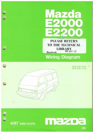 Mazda e2000 e2200 van - mazda,