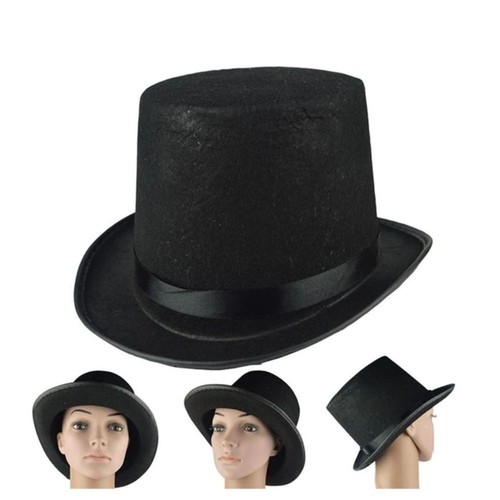 Black tophat sizes kid adult - black,