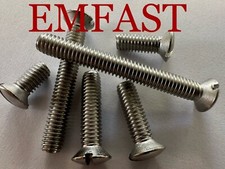 3/16 BSF Raised countersunk slot machine screw stainless steel slotted screws