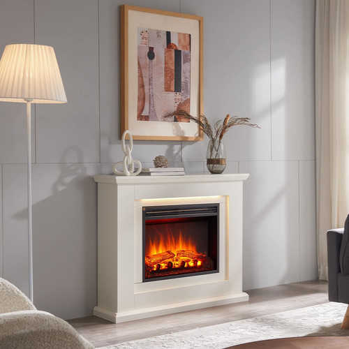 Electric fireplace suite 39in - fireplace,