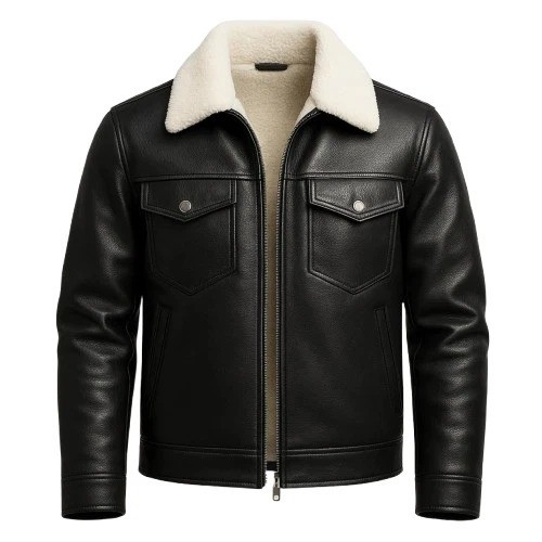 Men shearling leather - shearling,