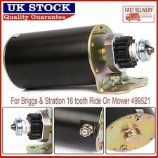 Starter Motor for Briggs & Stratton 16-tooth 12V Heavy Duty Ride On Mower 499521