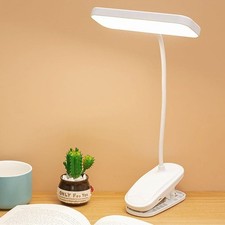 USB Clamp Clip On Flexible Desk Light Bed Reading Table Study Night Lamp 360°