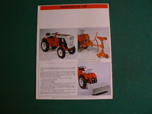 Brochure plug micro tractor - brochure,
