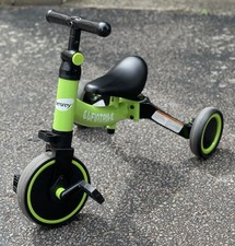 Besrey Toddler Bike/tricycle/balance bike 5 In 1, Green, Excellent Condition