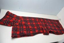 Greyhound/Longdog/Lurcher fleece, 32inch. red checkered. double fleece/coat. 