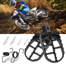 Dirt Bike Grey FOOT PEGS Pedals Footrest For Suzuki DR250 DR350 DR350SE DR650 DR