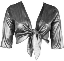Sliver Black Shine Bolero
