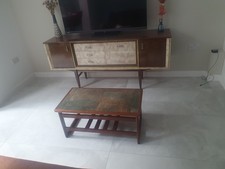 Teak, Tile Topped Coffee Table