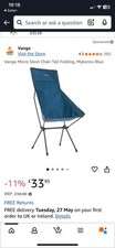 Vango Micro Steel Camping Chair - Blue (CHQMICROM27TDP)