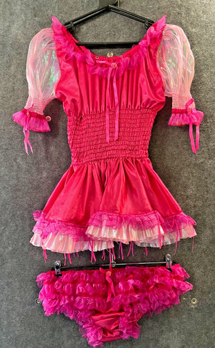 Hulakula hot pink - pink, frilly