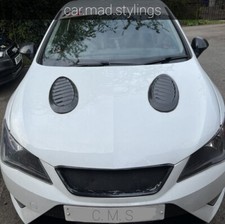 Black Plastic Universal Cosworth Style Bonnet Vents/Scoop/Air Intake/ST/RS