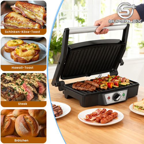 Superlex 1500w panini press - superlex,