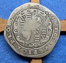 1625 - 1649 CHARLES I 1ST SILVER EXETER CROWN ..￼