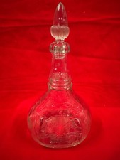 Antique John (Johnnie) Walker & Sons Kilmarnock Glass Ships Decanter Rare VGC