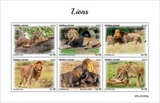Lions MNH Stamps 2023 Sierra