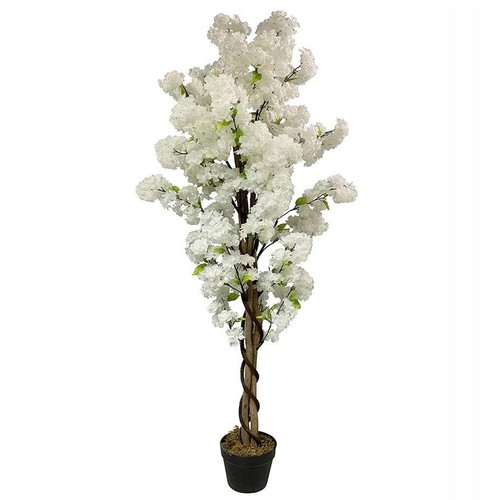 Artificial white blossom tree - blossom,