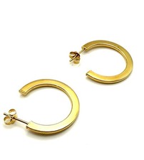 9ct Gold Hoop Earrings Yellow