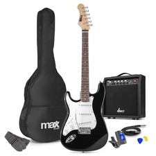 MAX GigKit Left Handed Electric Guitar Set with 40W Amplifier - 4/4 Full Size