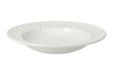 Aynsley - Basketweave - White - Rimmed Bowl - 261978G