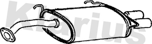 Rear muffler - fits, toyota