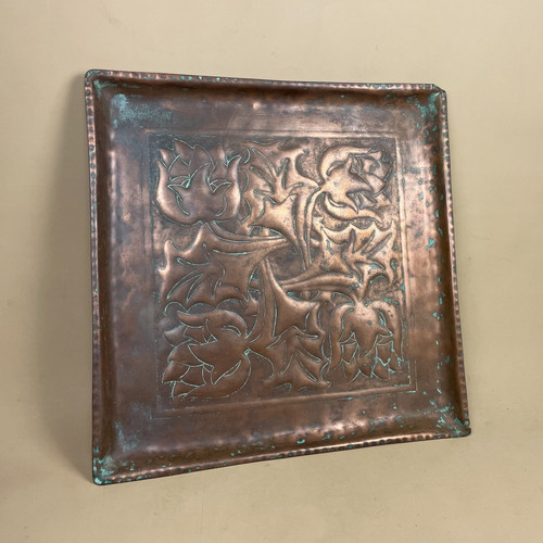 Art nouveau metal copper - art,
