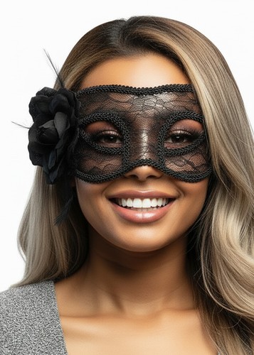 Womens black lace - black, mystique
