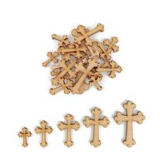 Cross with Rounded Ends MDF