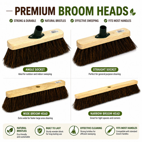 Outdoor broom heads stiff - outdoor,