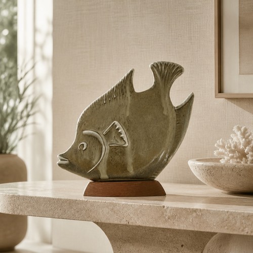 Sculpture ceramic fish - fish,