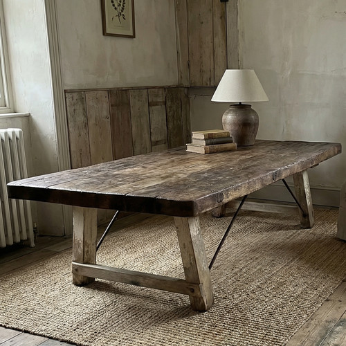 Large antique cheese press - large,