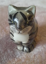 Quail Pottery Grey Tabby Cat
