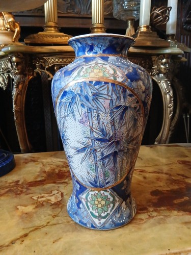 Large chinese vase bamboo - chinese,