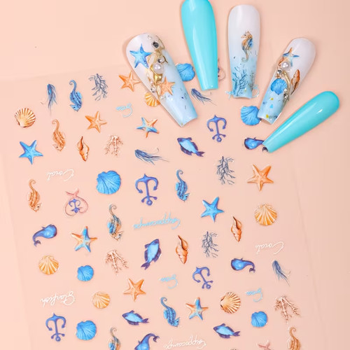 1pcs ocean animal - animal, nail