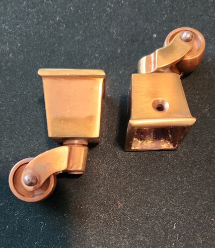 Antique solid brass castor - , and