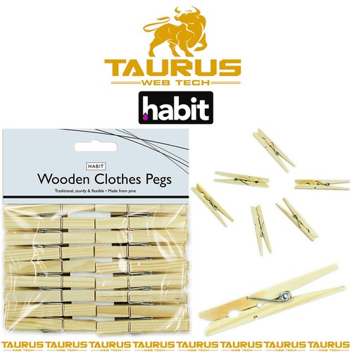 120x wooden clothes pegs heavy - clothes,