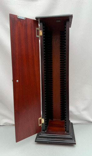 Vintage mahogany storage - cd,