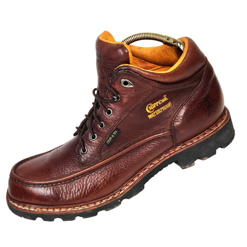 Chippewa leather boots - leather,