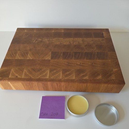 Hand crafted solid oak end - crafted,
