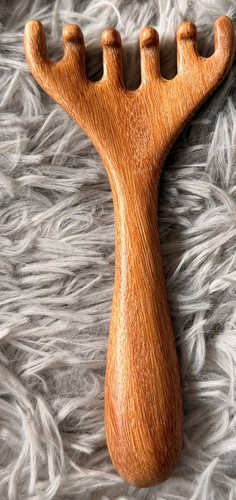 Wooden foot massage rake - wooden,