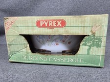 Pyrex Blue Iris Casserole Dish