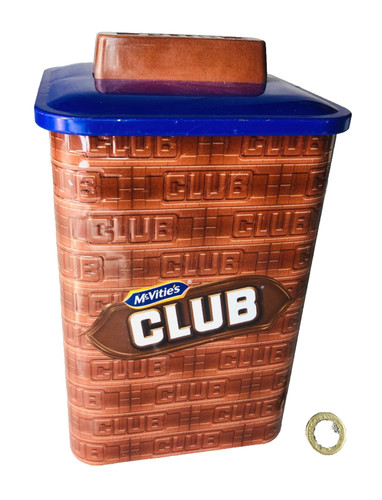 Advertising tin metal - advertising, mcvities