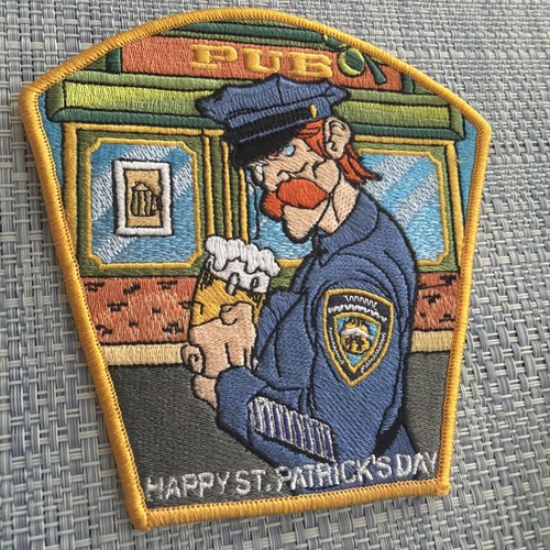 Nyc police dept irish happy - nyc, st