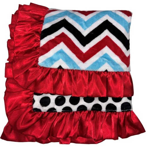 Minky couture red black blue - minky, ?